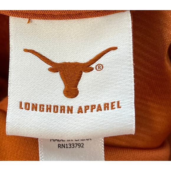 Longhorn Apparel Unisex Orange M Logo Sweater Hoodie Pouch Pocket - Picture 4 of 10